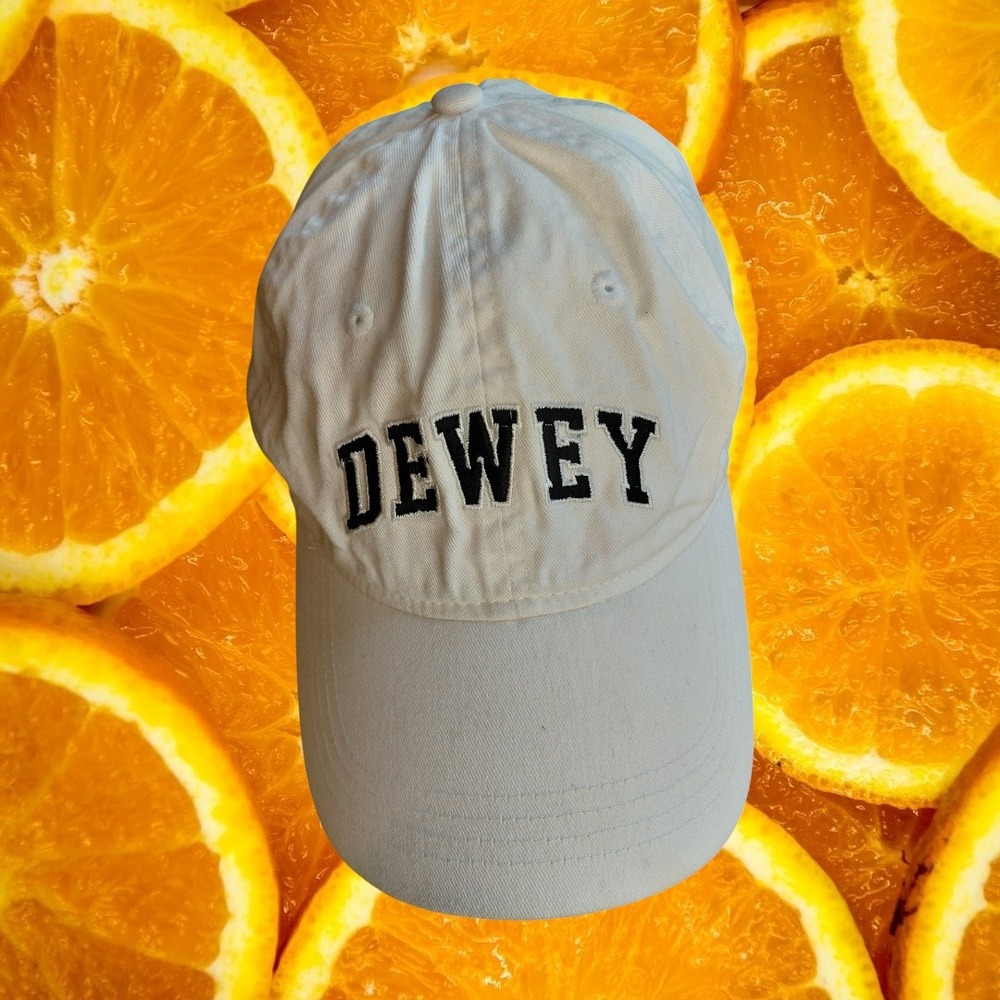 The Game Dewey Baseball Cap White Cotton Embroidered Mens One‎ Size Fits Most